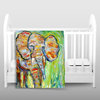 Wild Elephant Throw Blanket, 80"x60"