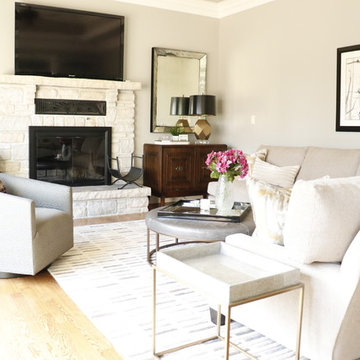 Ladue  Living + Dining Modern Chic Setting
