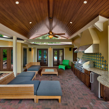 Outdoor Kitchen Remodel and Covered Patio Addition Fort Myers FL