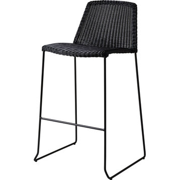 Breeze Bar Chair - Black, Antique-Line Fibre