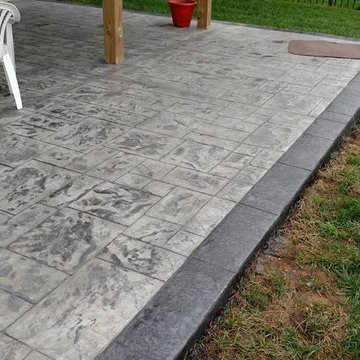 J-Stamped concrete patio