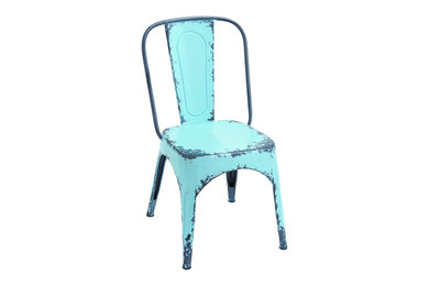 Blue Chair With Dash Of Color And Vibrancy In Classic Style