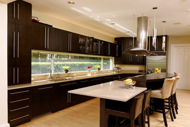 Example of a trendy kitchen design in DC Metro