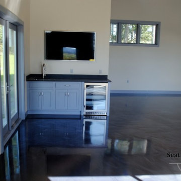 Designer Metallic Epoxy Garage Floor