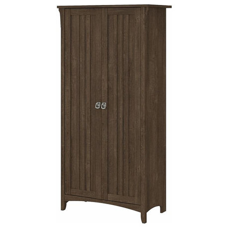 Salinas Kitchen Pantry Cabinet with Doors in Ash Brown - Engineered Wood