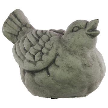 Urban Trends Cement Bird Statue With Gray