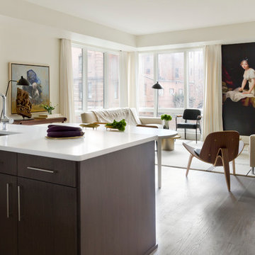 Houzz Tour: Art and Natural Light Shine in a Contemporary Apartment