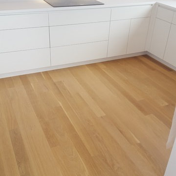 Custom White Oak Floors and Stairs