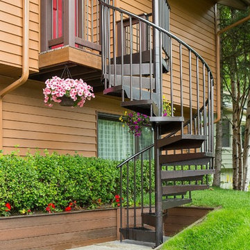 Spiral Staircase Entry Deck