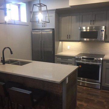 Den Cabinetry, Kitchenette and Barnboard Entertainment
