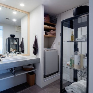 他の地域のインダストリアルスタイルのおしゃれなランドリールームの写真