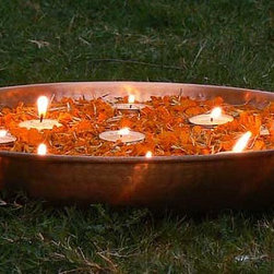 Copper Catch Basin for Rain Chains - Rain Chains