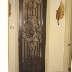 Wrought Iron Refridgerated Wine Doors - Products