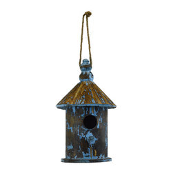 Shea's Wildflower - Vintage Round Top Bird House - Wreaths And Garlands