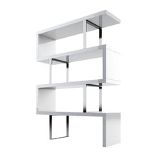 open bookshelves