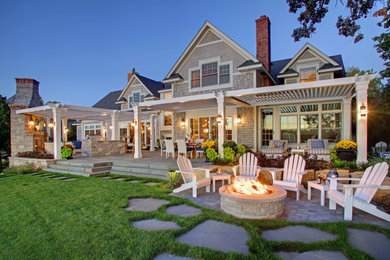 Elegant patio photo in Providence