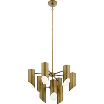 9 Light 2-Tier Chandelier In Mid-Century Modern Style-17.5 Inches Tall and 26