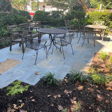 Flagstone Patio on Stone Dust with Custom Design in Columbia Heights, DC
