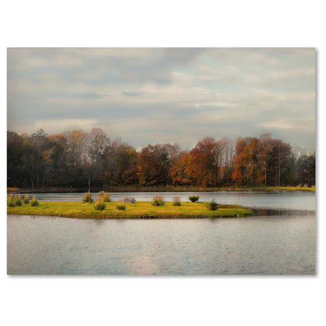 Jai Johnson 'Autumn Rising At The Duck Pond' Canvas Art, 24 x 18