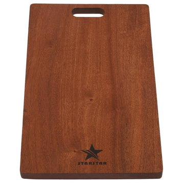 Starstar Hardwood Heavy Duty Sapele Wood Cutting Board For Kitchen, 9.8-15.7/8