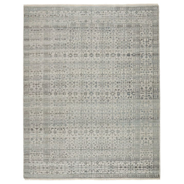 Jaipur Living Arinna Hand-Knotted Tribal Gray/ Blue Rug, 10'x14'