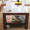 Oversized Coffee Table Made From New Orleans Barge Board and Reclaimed Wood