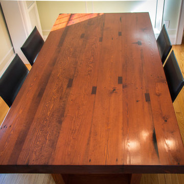 Old Crow Whiskey Distillery Reclaimed Heart Pine Dining Table