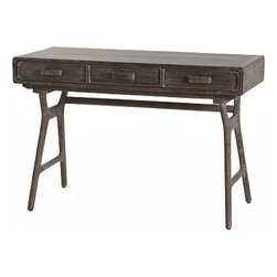Phillip Lacquered Wood Desk - Clayton Gray Home - Furniture