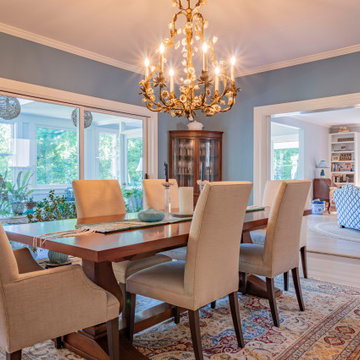 Elegant Dining Room with Chandelier – Manchester-by-the-Sea MA