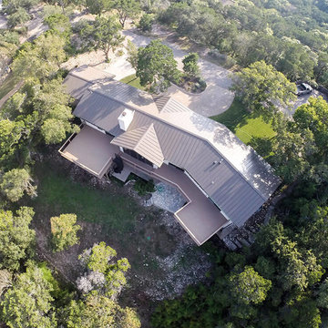 Home with Metal Roof & Deck Installation