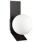 Dainolite - Valemont Modern Contemporary Wall Sconce, Matte Black - 7.8" Matte Black Valemont Wall Sconce. This single light LED compatible is recommended for the wall in a Bedroom. It requires 1 Halogen G9 bulbs, is covered by a 1 Year Warranty and is suitable for either a residental or commercial space.