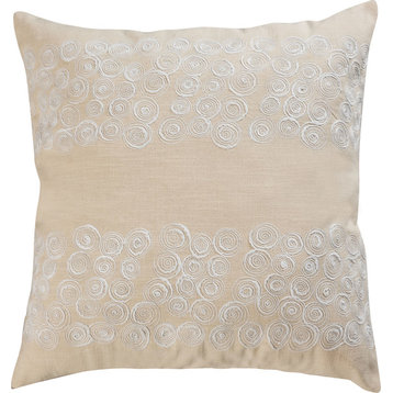 Delaney Pillow - Off White, 24X24