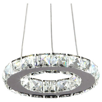 1 Circle Diamond Ring LED Lustre Crystal , 8"x32" XTK BSC-200 Day Light