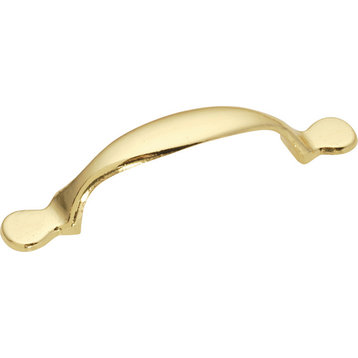 Belwith Hickory 3 In. Conquest Polished Brass Cabinet Pull P14170-3 Hardware