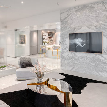 Gold & White Trendsetting House - Project by Vrakta Gupta