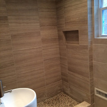 Current project Deadline Labor Day wknd Small Space Big Shower