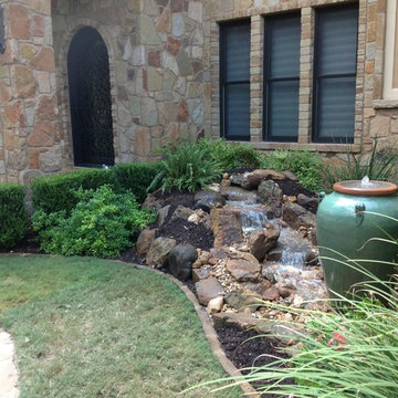 Christa's Front Yard Waterfall and Bubbling Urn Water Feature