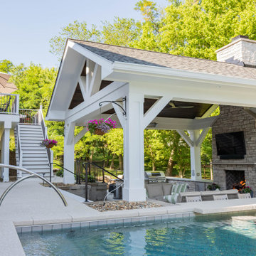 Pool House and Open Trex Deck