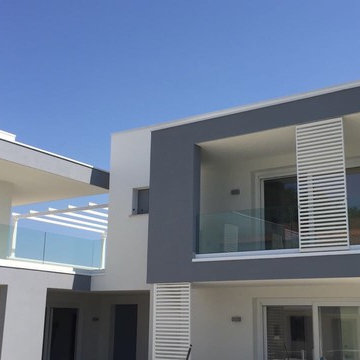 Parapetti esterni in vetro