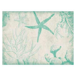 Sea Life in Teal 2 Poster Print by Jace Grey - Item # VARPDXJGRC037H - Beach  Style - Prints And Posters - by Posterazzi