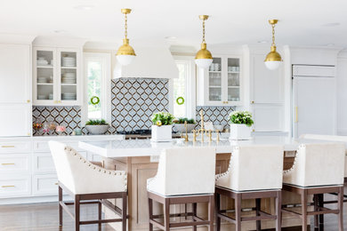 Example of a transitional kitchen design in Other