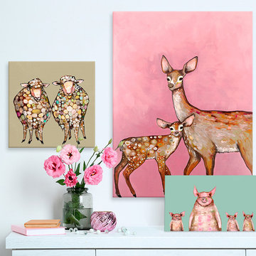 Colorful Animal Art Bedroom