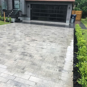North York - Driveway, Porch and Flower bed planting