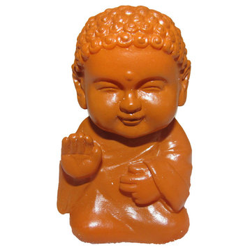 Pocket Buddha Brown Blessed Buddhism Mini Figure Figurine Toy