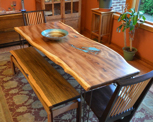 Slab Dining Room Table | natural edge slab american elm dining room table with Slab Dining Room Table | natural edge slab american elm dining room table with