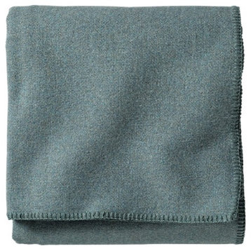 Pendleton Eco-Wise Machine Washable Shale Blue Blanket, Queen