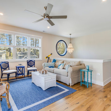 Sitting Area in Multiple Shades of Blue