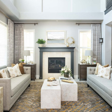 Transitional Dream Living Room in South Livermore