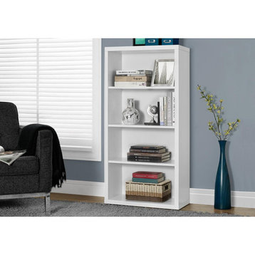 Bookcase - 48"H / White With Adjustable Shelves