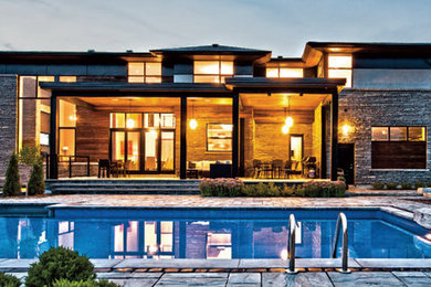 Example of a large pool design in Toronto